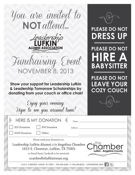 fundraising invitations|non event fundraiser invitation sample.